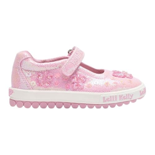 Image of Lelli Kelly Pink Glitter Emerald Dolly Shoes LK5420 (RO01) - 9 UK 27 EU