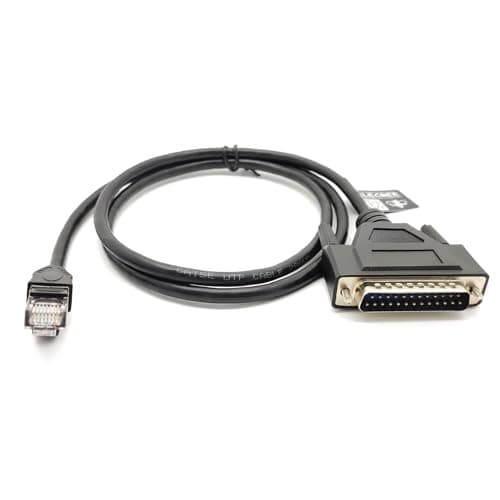 Image of Elecbee DB25 Male To RJ45 Male Ethernet Modem Console Cable 1M