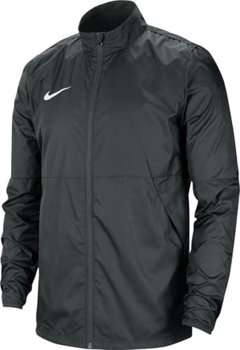 Image of Nike Children's Park20 Rain Jacket, Anthracite / Anthracite / (White), 7-8 years (XS)