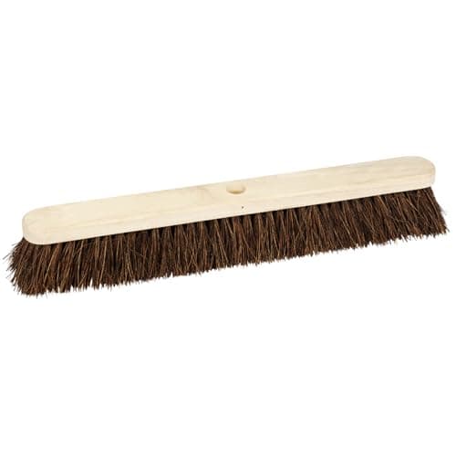 Image of Draper 600mm Stiff Bassine Broom Head | Heavy Duty Hard Floor Cleaning Hand Tool | Sweeping Scrubbing Brush | Outdoor and Garden Use | 43775
