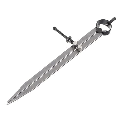Image of TA-VIGOR Spring Joint Caliper 12 inch / 300mm Adjustable Divider Calipers with Solid Nut, Metal Precision Calipers for Wood Turning, Metalworking, Geometry Layout & Scribing, Flat Leg