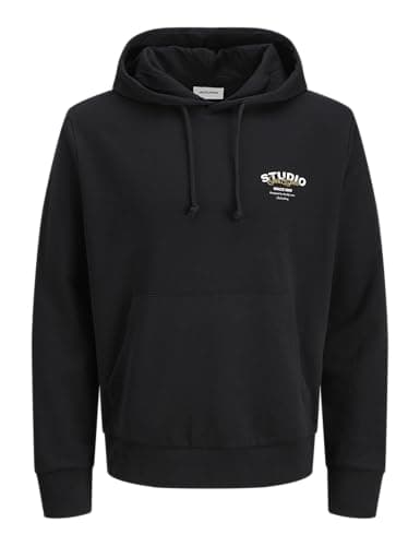 Image of JACK & JONES Men's Jjyuki Sweat Hood Bf, black, M