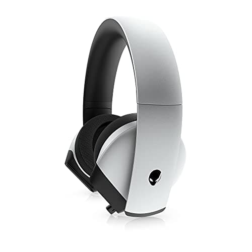 Image of Alienware 7.1 PC Gaming Headset AW510H (Lunar Light): 50 mm Hi-Res Drivers - Noise Cancelling Mic - Multi Platform Compatible (PS4, Xbox One, Switch) via 3.5 mm Cable