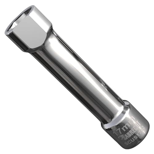 Image of 1 x SabreCut SCUS1782 17mm Channel Socket for 41mm x 82mm Unistrut Channel, Fits 1/2" Drive Ratchets, Hardened Chromium Vanadium Steel, Nickel Chrome Finish, M10 Nuts/Bolts, Heavy Duty Impact Rated
