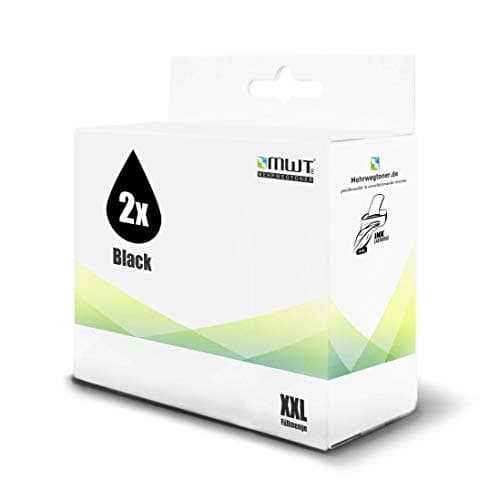 Image of 2x Kraft Office Supplies ink cartridges compatible for Lexmark Z 25 511 replaces NO16 NO17 BK black 16+17