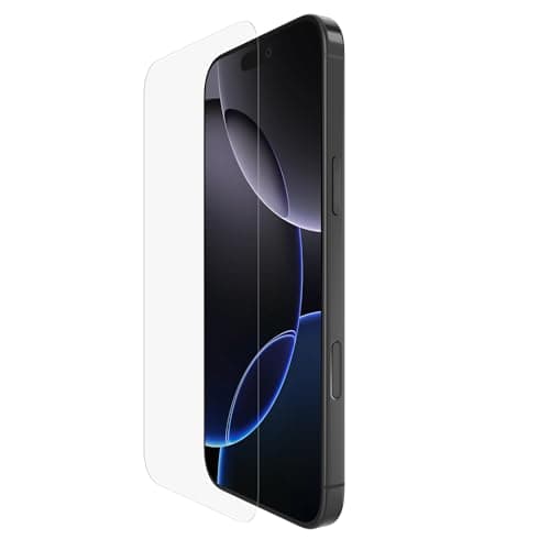 Image of Belkin ScreenForce UltraGlass 2 iPhone 16 Pro Max Screen Protector, scratch-resistant, 9H hardness tested glass, slim design, with bubble-free application, full screen coverage for iPhone 16 Pro Max