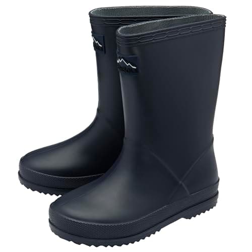 Image of NorthSole Kids Plain PVC Wellies Boys & Girls Wellington Boots - Navy - UK 6