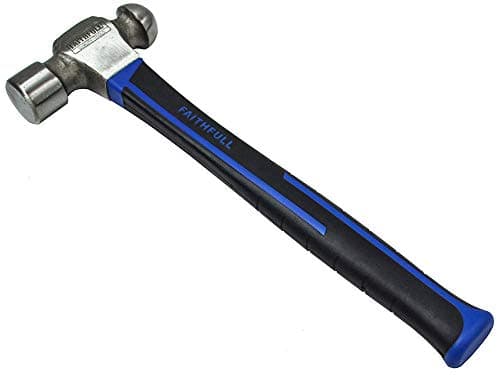 Image of Faithfull Ball Pein Hammer, Fibreglass Shaft, 908g (32oz), Multi Colour