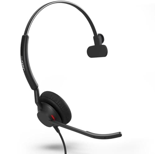 Image of Jabra Engage 50 II schnurgebundenes Mono-Headset mit geräuschunterdrückender 3-Mic-Technologie und USB-C-Kabel, Ultraleicht - mit Allen führenden UC-Plattformen wie Zoom & Unify kompatibel - Schwarz