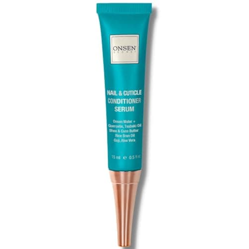 Image of Onsen Nail & Cuticle Cream Treatment w/Japanese Tsubaki, Jojoba & Lavender Oil, Shea Butter - Strengthens Nails, Softens Cuticles - Daily Repair Care - 15ml