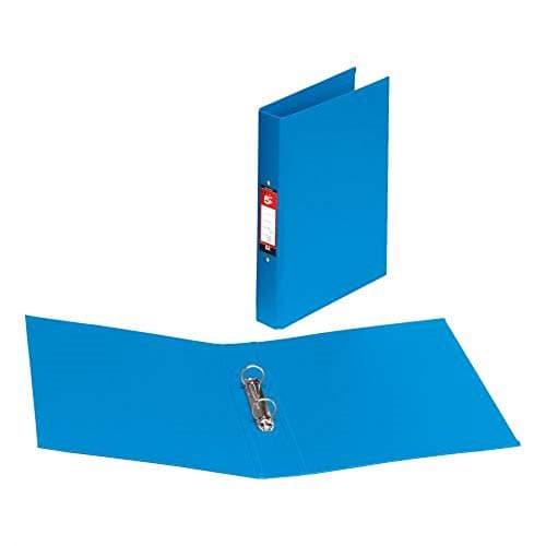 Image of 5 Star Office Ring Binder 2 O-Ring Size 25mm Polypropylene A4 Blue [Pack 10]