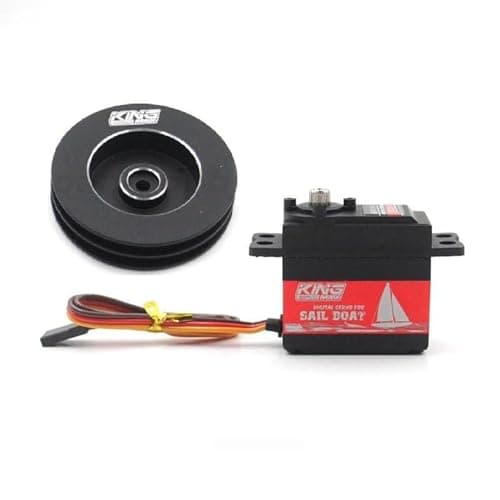 Image of SPARKHOBBY SW22HV 68g Waterproof Winch Steering Servo Programmable Turn 1.5~7T Digital High Voltage Metal Gear for RC Sailing Boat (with 4T Metal winch)