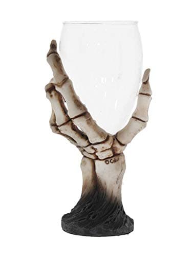 Image of Nemesis Now D4221M8 Last Toast Goblet 16.5cm, Resin w/Stainless Steel