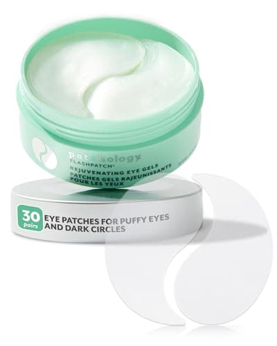 Image of Patchology Rejuvenating Under Eye Gels - Hydrating Eye Mask w/Caffeine & Collagen - Under Eye Patches For Dark Circles - Puffy Eyes Care, minimize Puffiness & Wrinkles Reducer (30 Pairs)