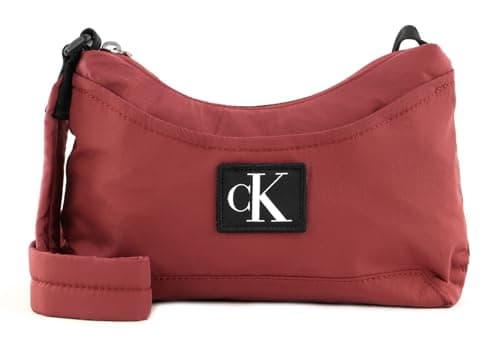 Image of Calvin Klein cross body bag CkJ City Nylon Shoulder Bag 16 Terracotta Tile dark red