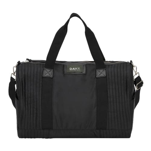 Image of DAY ET Travel Bag Shoulder Bag Gweneth Quilt Weekend Bag Black
