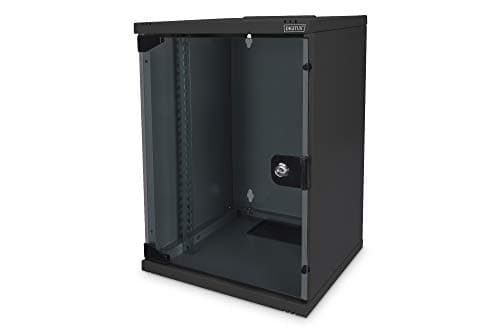 Image of Digitus Network cabinet 10 inch - 9 rack units - wall mounting - HxWxD 464x312x300mm - Loading capacity 30kg - Usable depth 250mm - Black