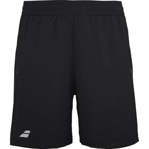 Image of Babolat, Tennis Model Play Shorts for Men, 2 Side Pockets for Balls, Elastic Waist, Suitable for Single Players and Club Teams, Black, L