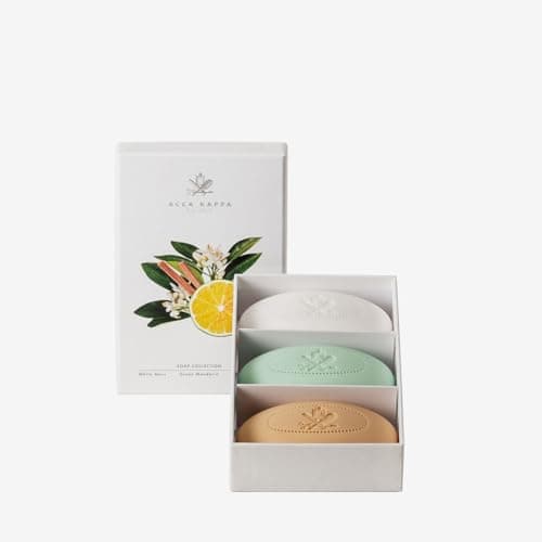 Image of Acca Kappa Soap Collection Gift Set of White Moss, 150 g, Green Mandarin, 150 g, Sandalwood, 150 g