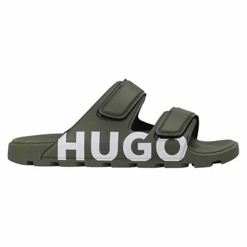 Image of HUGO Men's Evander_Sand_lg Slip_On, Dark Green, 5 UK