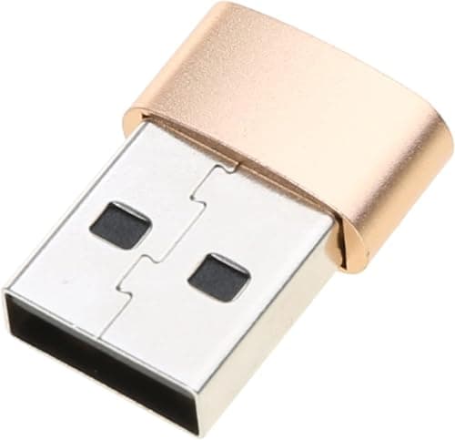 Image of USB 3.1 Type C Female TO USB 3.0 Male Adaptor Compatible with Smartphones(Samsung Galaxy Iphone 11,12,13,14) Thunderbolt 4 OTG Power cable Port Convertor Charger, (Gold)