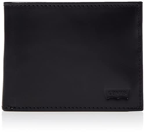 Image of Levi's Men's Levi's® Casual Classics Hunte Coin Bifold - Batwing Bi-Fold Wallet,Regular Black,One Size