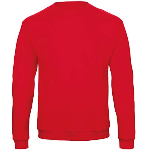 Image of B&C Unisex ID.202 50/50 Sweatshirt , Red, XL. WUI23