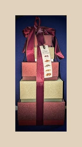 Image of FAKHRI Festive Tower of Treats, 2.2kg - Valentine's Gift Hamper, Perfect for Holidays, Perfect for Valentine's Celebrations & Special Occasions