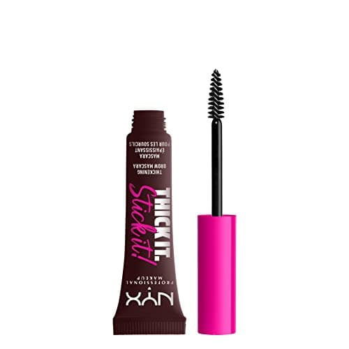 Image of NYX Professional Makeup Thick It. Stick It! Ultra Buildable Brow Mascara, Tints & Thickens with 16hr Wear, Vegan FormulaVegan 16H Thickening Brow Mascara, Shade: Espresso
