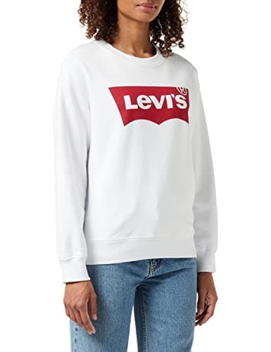 Image of Levi's Women's Graphic Standard Crewneck Sweatshirt, White, S