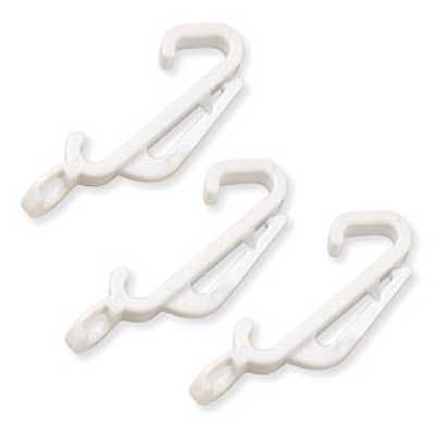 Image of Speedy Streamline Curtain Track Gliders/Hooks, White, 10 count (pack of 1)