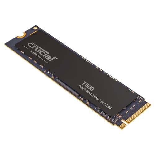 Image of Crucial T500 1TB SSD PCIe Gen4 NVMe M.2, Up to 7300MB/s, TLC NAND, Laptop and Desktop Compatible, Microsoft DirectStorage, Solid State Drive - CT1000T500SSD8