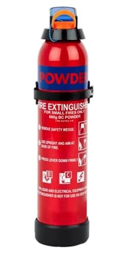 Image of Small 600g BC Dry Powder Aerosol Fire Extinguisher - Multi Purpose Extinguisher Great for Home & Vehicle Use - FireShield (600g Fire Extinguisher)