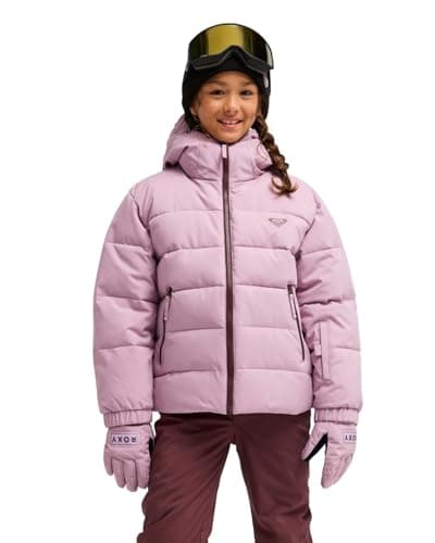 Image of Roxy Snow Jacket SNOWYHILL Puffy Girl Jacket Girl's Pink 16