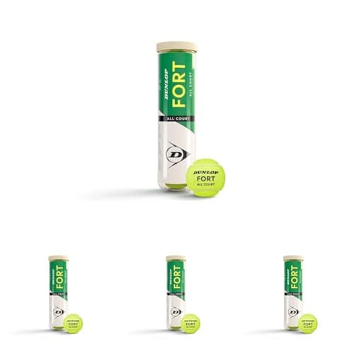 Image of DUNLOP Fort All Court TS tennis ball - for sand, hard court and grass (4 balls) (Pack of 4)