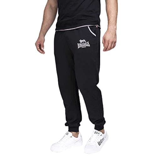 Image of Lonsdale Men's Two Tones Regular Fit Jogging Pants - Black, XX-Large