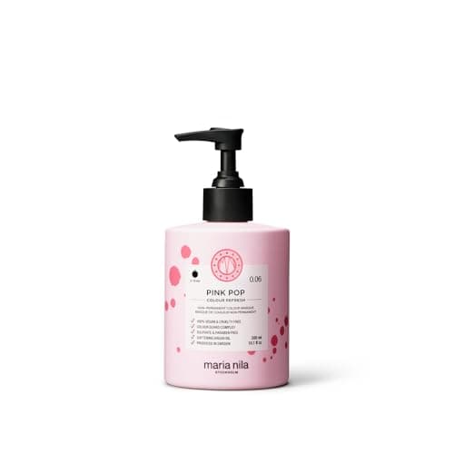 Image of Maria Nila Color Refresh, Pink Pop 300 ml, Pink Hair Mask, Semi-Permanent Pigments, 100% Vegan & Sulfate/Paraben free