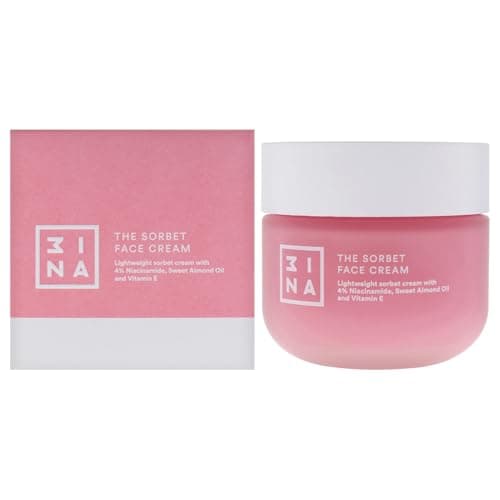 Image of 3INA MAKEUP - The Sorbet Face Cream - Moisturising Cream with Niacinamide - Face Cream Smoothing with Olive Oil & Sweet Almond Oil - Day and Night Face Cream for All Skin Types - Vegan - Cruelty Free
