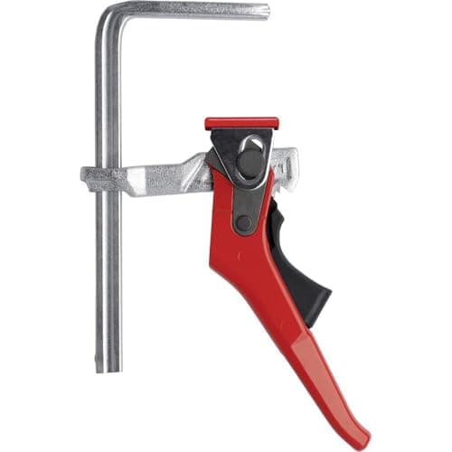 Image of Bessey GTR16S6H GTRH All-Steel Table Clamp, Grey/Red, 160/60 mm