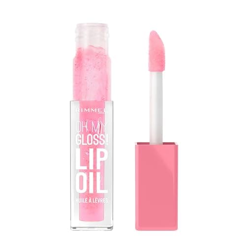Image of Rimmel Oh My Gloss! Lip Oil 001 Pink Flush, Juicy Shine, Hydrates & Naturally Plumps, Moisture Boost, Vitamin E, Replenishes & Restores the Lips, Coconut Oil, Non-Sticky, Vegan & Cruelty Free