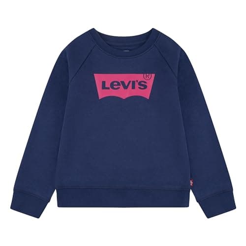 Image of Levi's Kids Batwing Crewneck Sweatshirt Girls, Blue, 16 Years