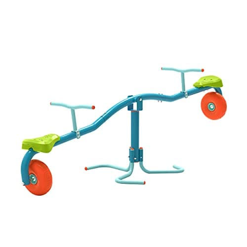 Image of TP TOYS Spiro Spin Teeter Totter Outdoor Rocker for 3-8 Year Old Children, Bounces and Turns 360 Degrees, Develops Balance and Coordination, Garden and Outdoor Rocker