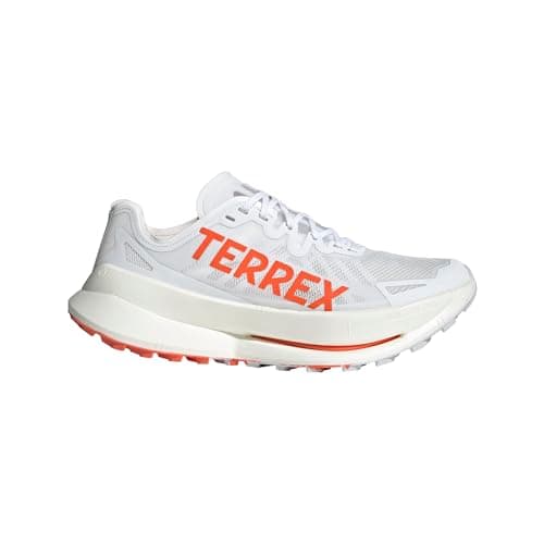 Image of adidas Men's Terrex Agravic Speed Ultra Trail Running Shoes Sneaker, White/Impact Orange/Dash Grey, 9 UK