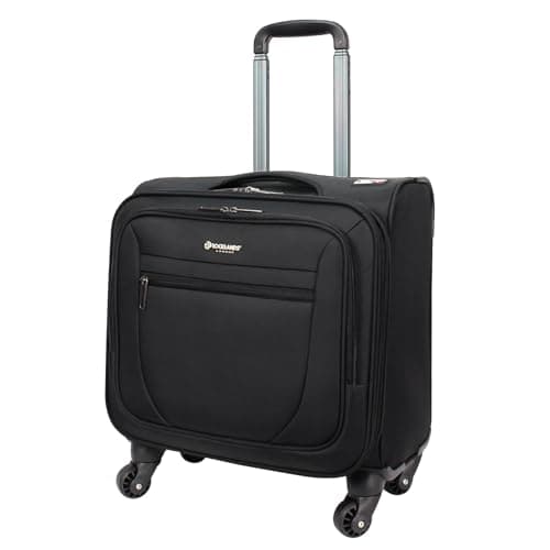 Image of Rocklands® Rolling Laptop Bag 4 Wheel Laptop Bag Wheeled Briefcase Business Office Trolley Case Travel Cabin Bag - 8602