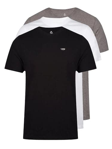 Image of LUKE Magic 3 Pack T-Shirt, Black/White/Grey (UK, Alpha, L, Regular, Regular, Black/White/Grey)