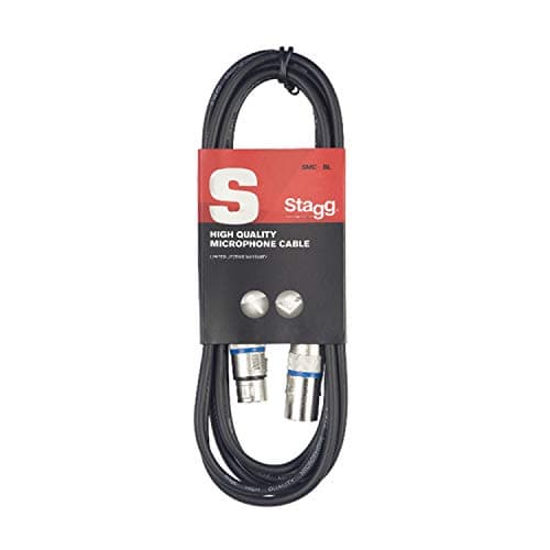 Image of Stagg SMC6 BL 6m S-Series XLR to XLR Microphone Cable - Blue