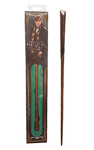 Image of The Noble Collection - Newt Scamander Wand In A Standard Windowed Box - 14in (35cm) Wizarding World Wand - Fantastic Beasts Film Set Movie Props Wands