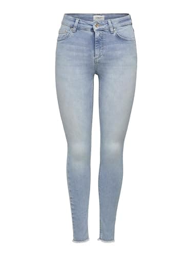 Image of ONLY Women's Royal High Waist Skinny-fit Jeans, Blue (Medium Blue Denim), XL/30L