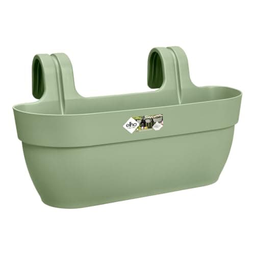 Image of elho Vibia Campana Easy Hanger L 46 - Planter for Balcony & Outdoor - Ø 46.0 x H 26.5 cm - Green/Pistachio Green