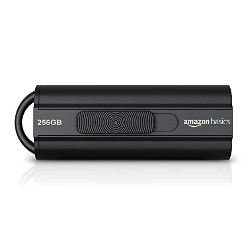 Image of Amazon Basics 256 GB, USB 3.1 Flash Drive, Read Speed up to 130 MB/s, Black